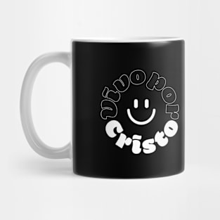 Vivo por Cristo: white Mug